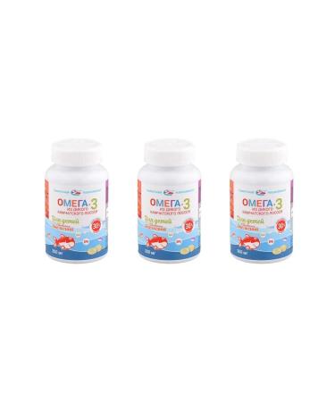 Tymlatsky fish processing plant Omega 3 from wild Kamchat. salmon (orange) 250 caps x 3 l