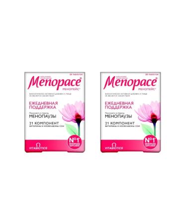 Menopace Isoflavons with menopause 30 tabs 1118 mg x 2 l