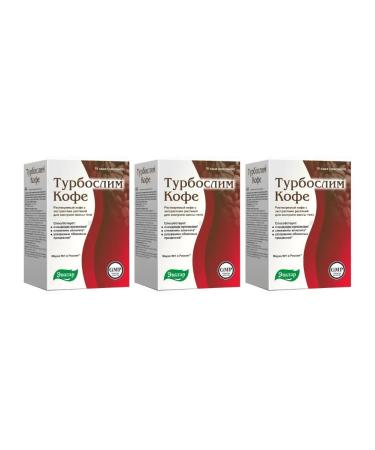 Evalar Turboslim coffee 10 packages-sachets (2g) x 3