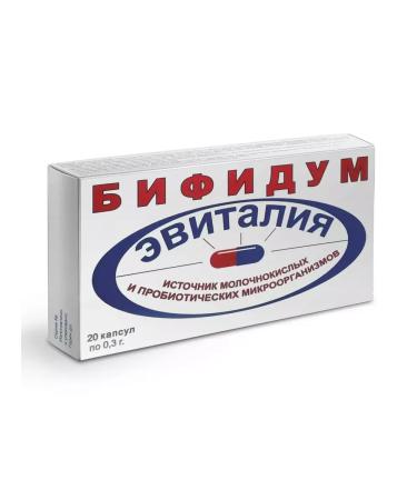 Evitalia Bifidum Symbiotic 20 capsules of 0.3g x 3 l - Buy Online on GoSupps.com