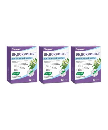 Evalar Endocrinol for the thyroid gland 60 capsules (0.275g) x 3 units