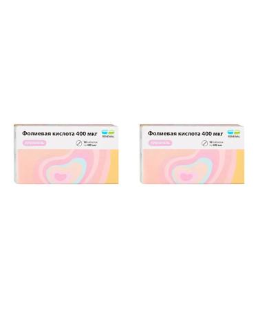 RENEWAL Folic acid 400 g prenatal 90 tablets 100 mg x 2 l
