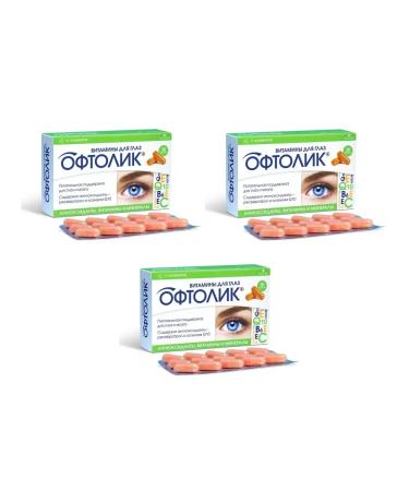 Oftolik Vitamins for the eyes 30 capsules of 495 mg x 3 l