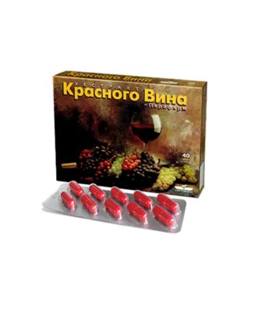 Parapharm Red wine extract 40 capsules