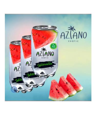 AZIANO Shipped asano watermelon without sugar 3pcs 350 ml - Buy Online on GoSupps.com