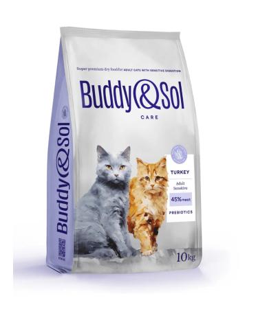 Buddy&Sol Care Dry food with turkey turkey. digestive 10 kg - Buy Online on GoSupps.com