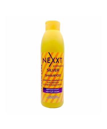 Nexxt Professional Shampoo silver tinting against yellowness of hair 1000ml