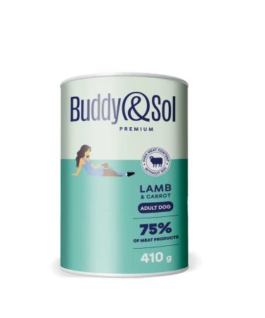 Buddy&Sol Wet food for dogs with turkey and lamb 410g-9 pcs - Buy Online on GoSupps.com