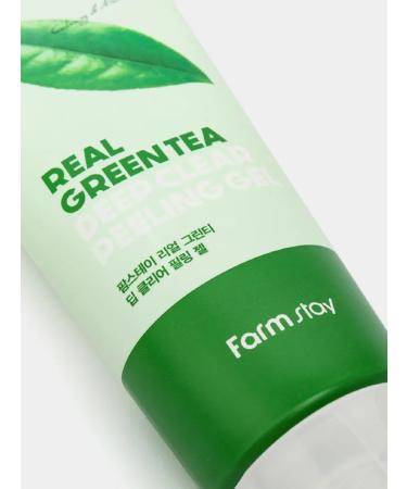 FarmStay12 Real Green Tea Clear Peeling Gel 100ml Pilling Skatka - Buy Online on GoSupps.com