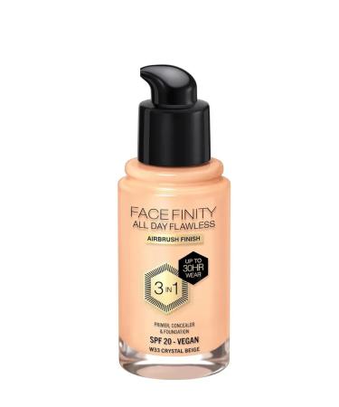 MAX FACTOR FaceFinity 3 tonal base in 1 tone W33 Crystal Beige - Buy Online on GoSupps.com