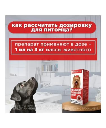 Apicenna Puzzide from worms for dogs suspension plus 10ml - Buy Online on GoSupps.com