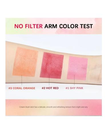 On the go blush cream blush stick 3 in 1 dark pink - Buy Online on GoSupps.com