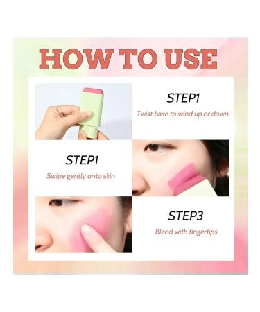 On the go blush cream blush stick 3 in 1 pink - Buy Online on GoSupps.com