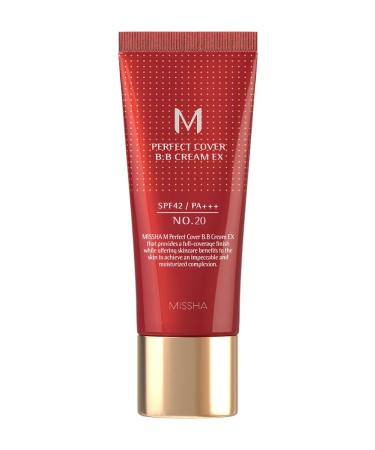 MISSHA Perfect Cover Ex BB Foundation SPF 42 Travel Size Shade 20