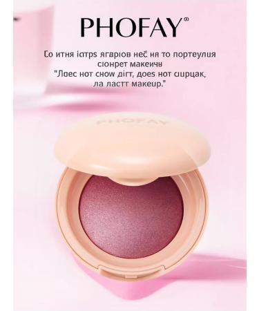 Compact blush FHOFAY No. 6 with a shimmer effect
