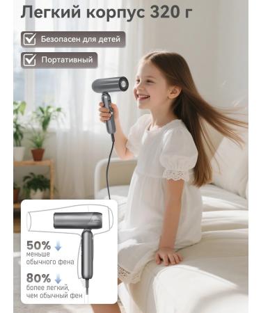Nowliva hair hair dryer is professional small powerful with nozzles - Buy Online on GoSupps.com
