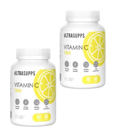Ultrasapps Vitamin C 60 tablets 2 cans
