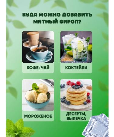 WonderChoice MySyrop Mint Syrup for drinks 1 liter - Buy Online on GoSupps.com