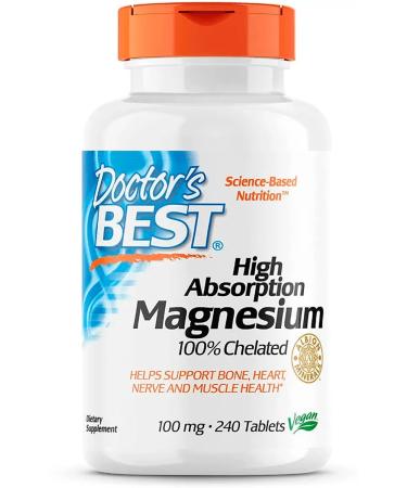 Doctor's Best Magnesium Lysinate Glycinate 240 tablets - Buy Online on GoSupps.com