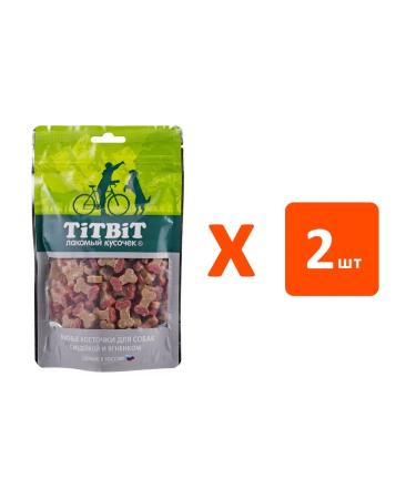 Tit Bit Bones of Bones Meat for Dogs turkey lamb 145g 2pcs
