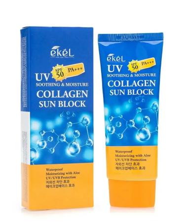Cosmetics for care Runscreen with collagen Ekel UV Soothing - Buy Online on GoSupps.com