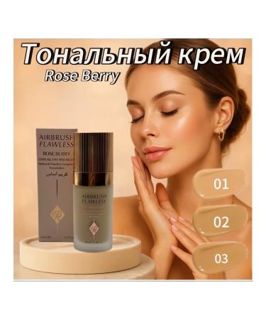rose berry Airbrush Flawless Tonal Cream 01 - Buy Online on GoSupps.com
