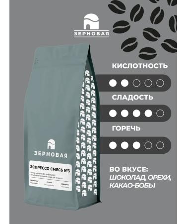 Coffee in grains of 1 kg 100% Arabica BLDD "ESPresso mixture No. 3" - Buy Online on GoSupps.com