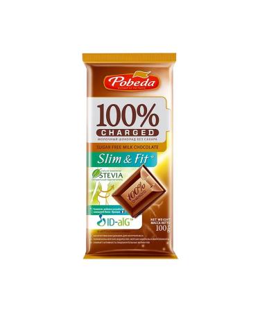 Chocolate Victory Victory Charged milk without sugar 100g - Buy Online on GoSupps.com