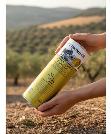 PETROMILOS Olive oil first spin Extra Virgin 500 ml b b b - Buy Online on GoSupps.com