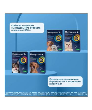 KRKA Milprazon tablets for puppies and dogs weighing up to 5 kg 2 tab - Buy Online on GoSupps.com