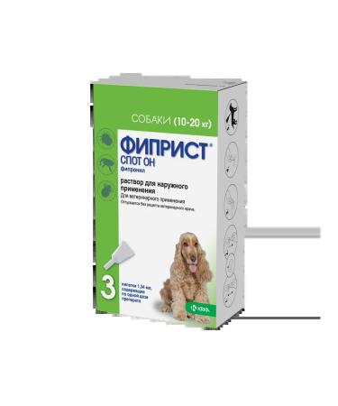 KRKA Fiprist Skot for dogs 10 - 20 kg 3 pipettes