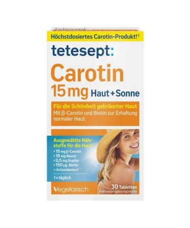Tetesept Carotine for the skin + sun protection 30 pcs 15.3 g