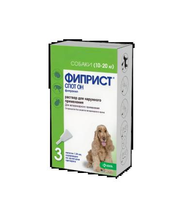 KRKA Fiprist STASH He is 10-20 kg for dogs 1.34 ml No. 3