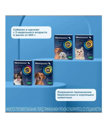 KRKA Milprazon tablets for puppies and dogs weighing  - Buy Online on GoSupps.com