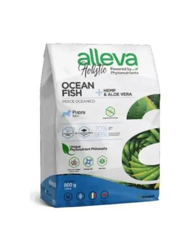 Alleva Holistic puppies and juniors with fish mini 08kg
