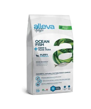 Alleva Holistic's puppies and juniors feed with Medium 2kg fish