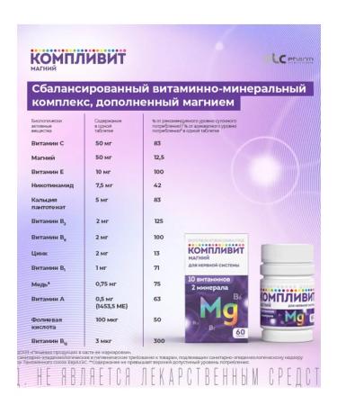 Complivit Magnesium 60 pcs 1UP - Buy Online on GoSupps.com