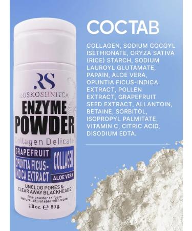 LUXURY Enzyme powder for washing the face and body with collagen - Buy Online on GoSupps.com