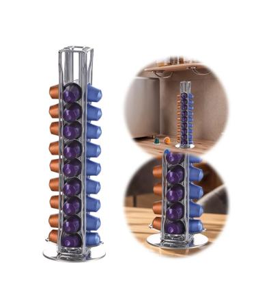 40PCS Silver Capsule Coffee Stand Capsule Display Rack Rotat - Buy Online on GoSupps.com