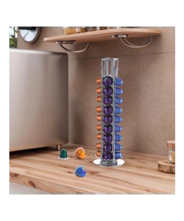 40PCS Silver Capsule Coffee Stand Capsule Display Rack Rotat - Buy Online on GoSupps.com