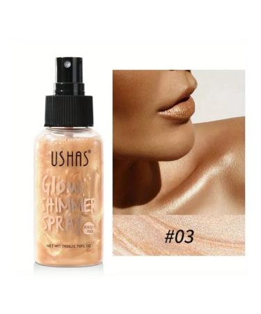 ushas Highlighter for body shimmer liquid 76 ml 03