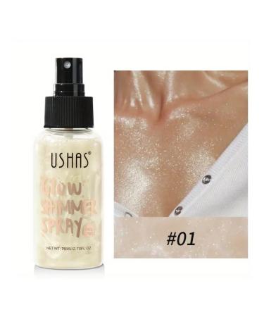 ushas Highlighter for body shimmer liquid 76 ml 01