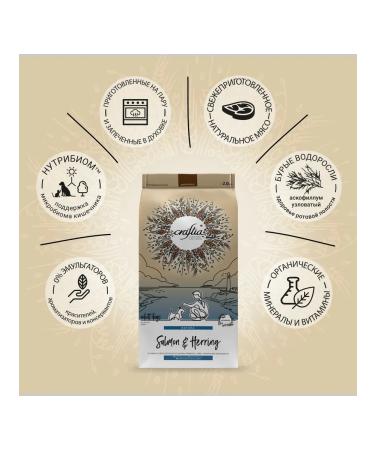 CRAFTIA NATURA dry food for adult dogs of miniature and small breeds made from salmon and herring 2 kg - Buy Online on GoSupps.com