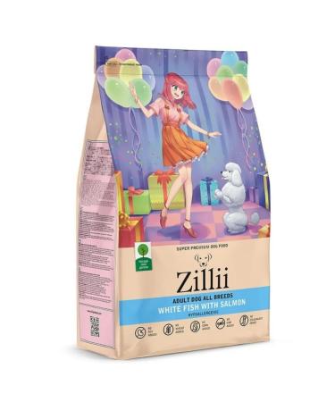 Zillii Medium -colored dog food 3kg white fish and salmon - Buy Online on GoSupps.com