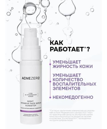 AcneZero Night serum for problem skin 30 ml - Buy Online on GoSupps.com