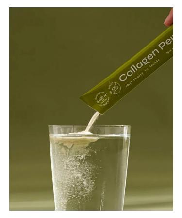 NL store Collagen peptides collagen peptide with a taste of green tea - Buy Online on GoSupps.com