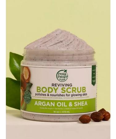 Petal Fresh Body scrub with argan oil and shi oil 473 ml - Buy Online on GoSupps.com