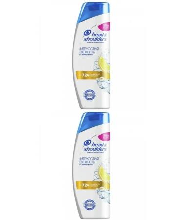 Head & Shoulders Citrus freshness shampoo against dandruff 200 ml 2 pieces