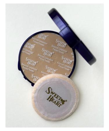 SWEET HEART Facial powder compact with a mirror tone Beige - Buy Online on GoSupps.com