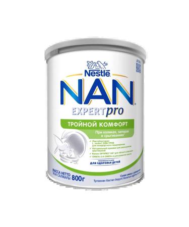 Nan ExpertPro triple comfort dry mixture from birth 800 g 1 ...